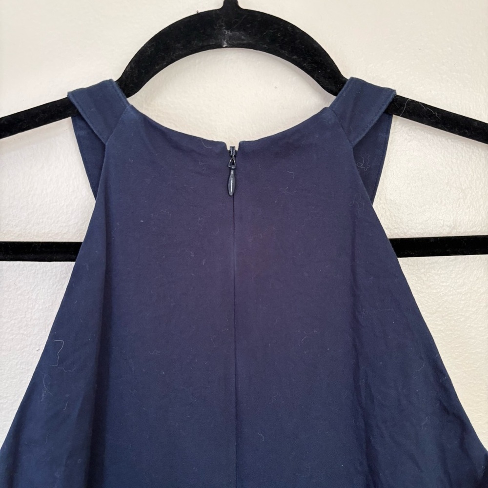 Eliza J Navy and White Striped Midi Dress Size 4 - Picture 13 of 15